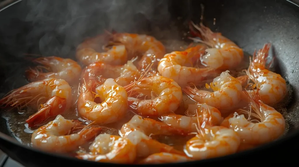 cooked shrimp cooked shrimp