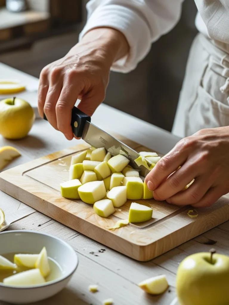 chop apples
