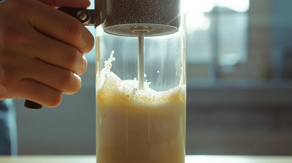 mixing milk mixing milk