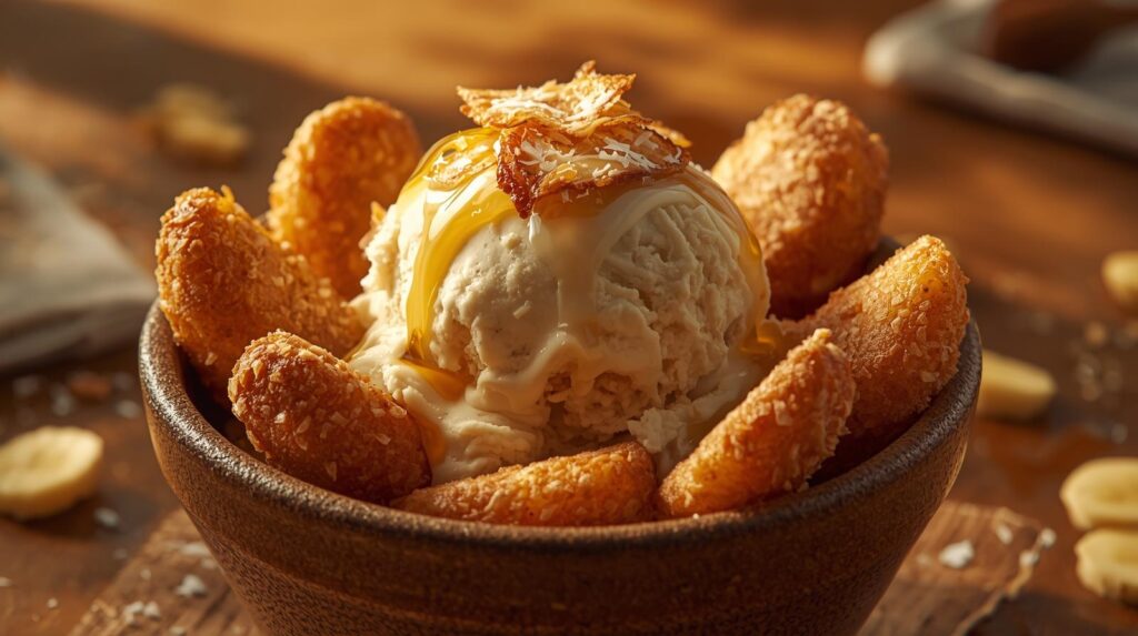 banana fried ice cream
