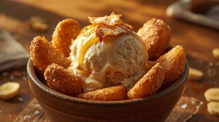 banana fried ice cream