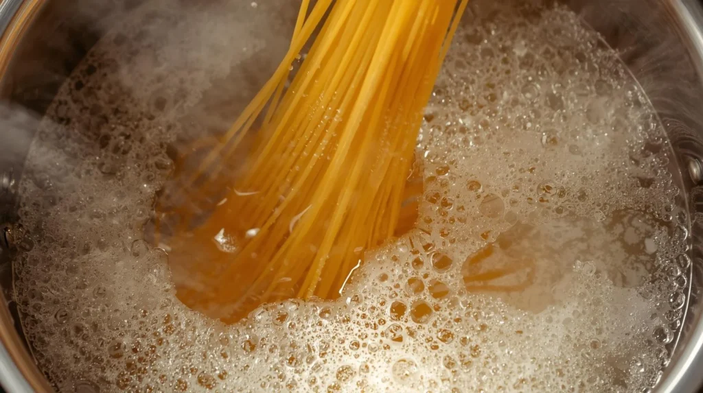 Boil pasta Boil pasta