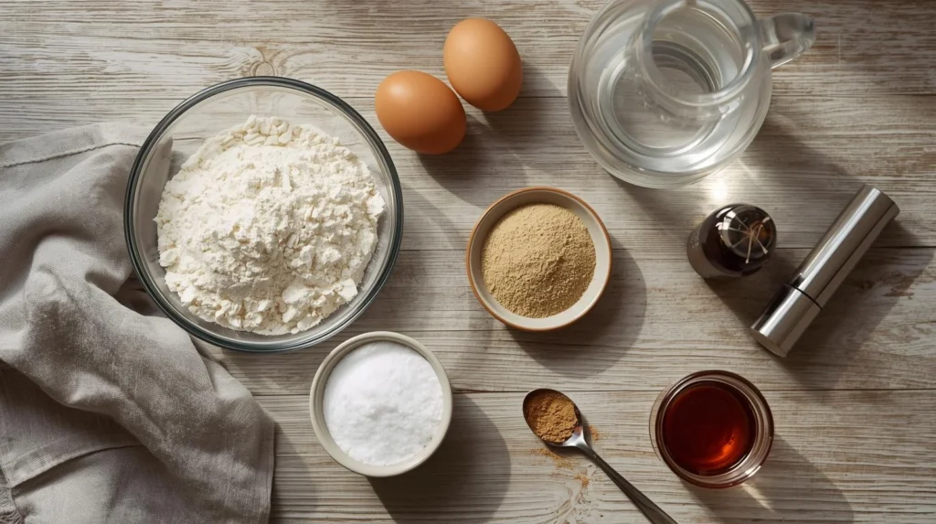 Ingredients of pancake recipe without milk Ingredients of pancake recipe without milk