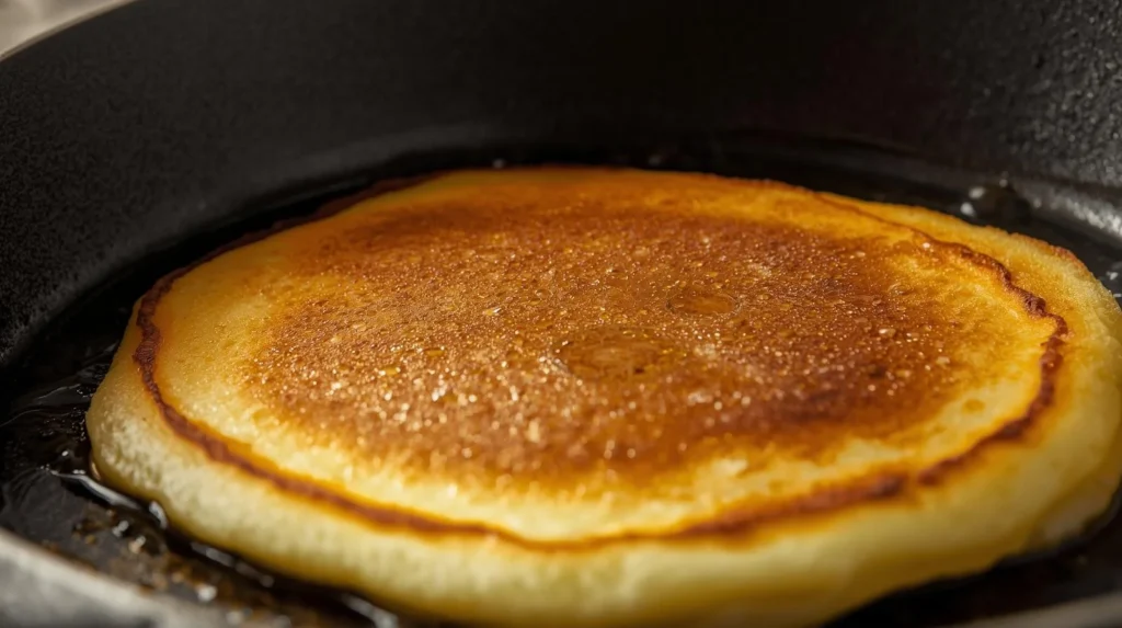 pancake fried on pan pancake fried on pan