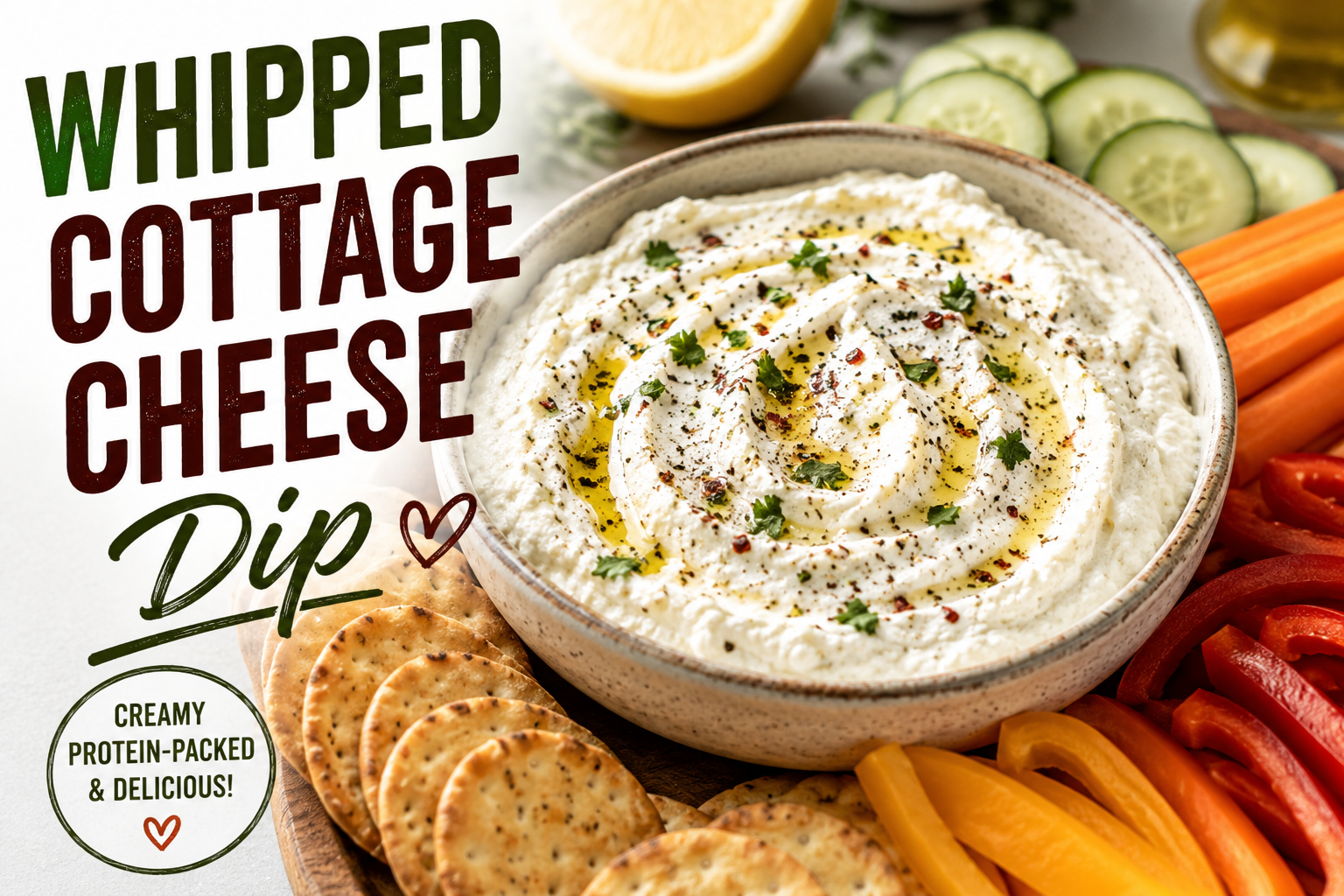Whipped Cottage Cheese Dip